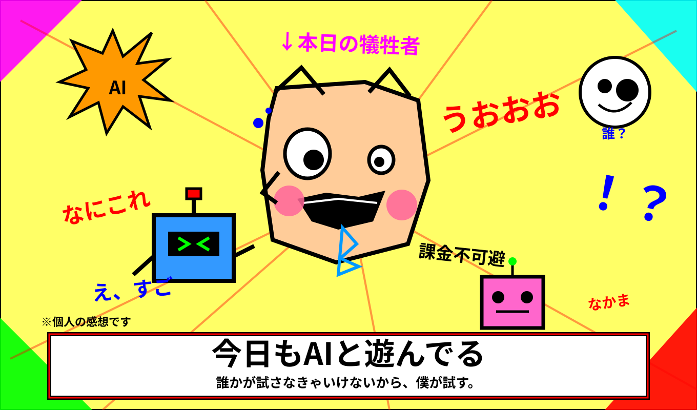 今日もAIと遊んでる